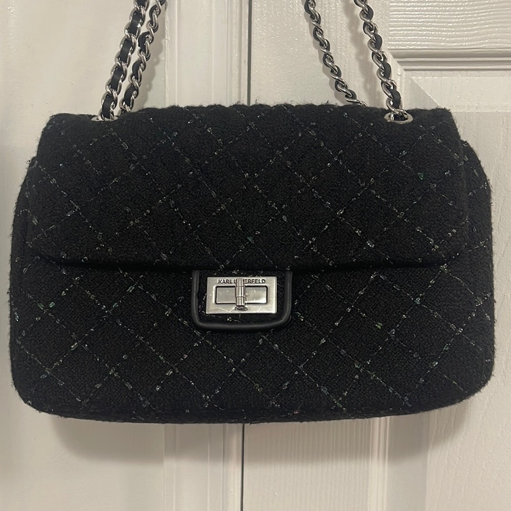 Karl Lagerfield Large Shoulder Bag Multicolor Stitch